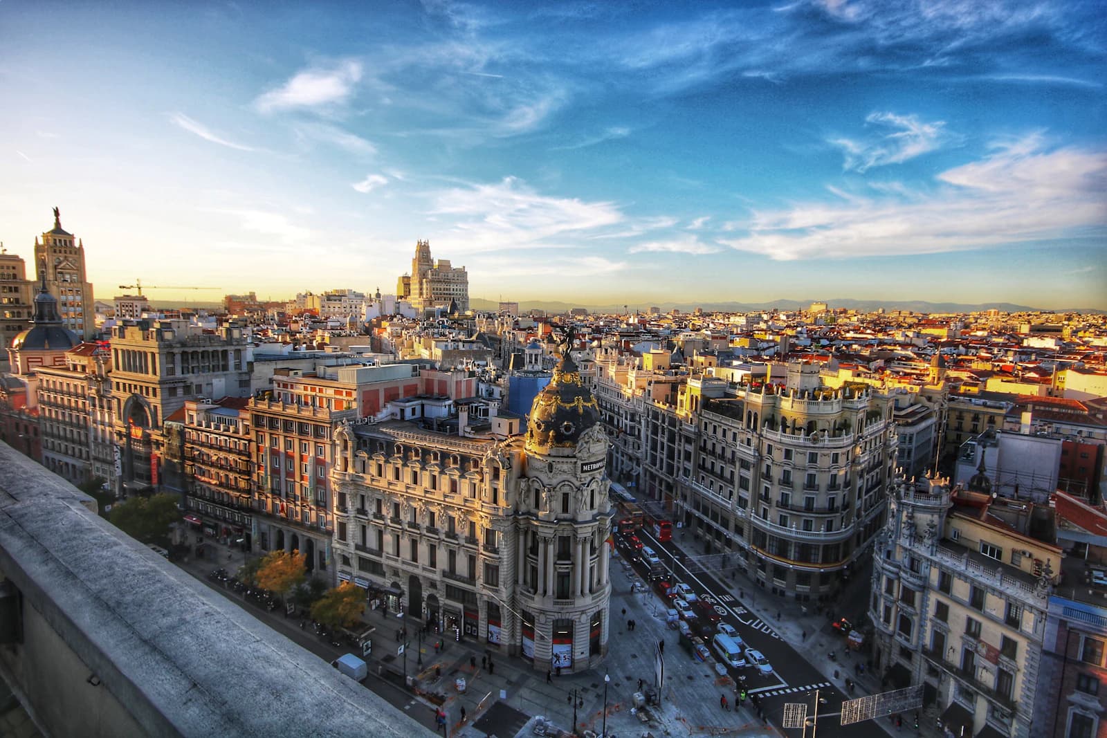 Vista urbana de Espanha